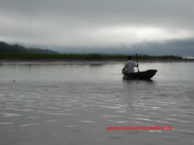 Fischer am Maranon-Fluß