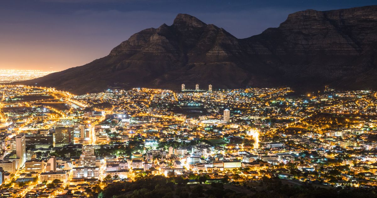 Südafrika Kapstadt Nacht