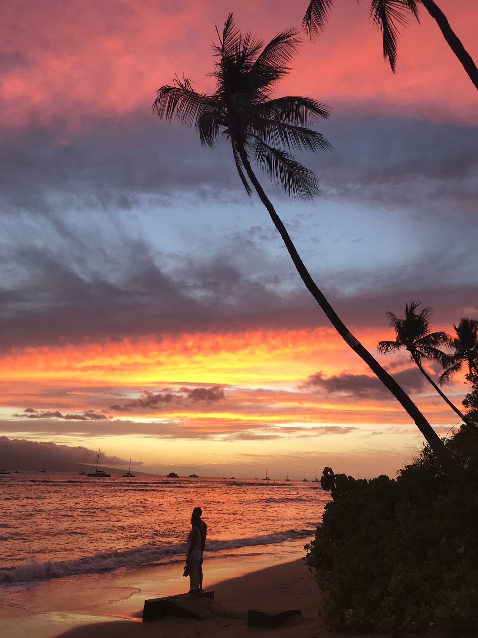 Sonneuntergang auf Hawaii